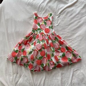Like New Boden Pink and Green Peach Print Sundress